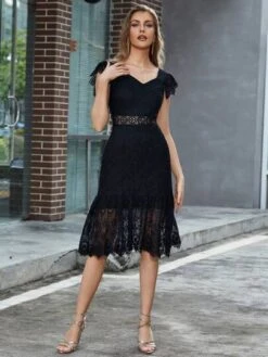 Eilly Bazar Ruffle Hem Lace Dress -Curated Swimwear 1689557604129d73a035af6ed934f676318c0908ff thumbnail 405x552