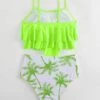 Tropical Print Ruffle Hem Bikini Swimsuit -Curated Swimwear 1689559671599315b3600eedf5535b8dd960f8c320 thumbnail 405x552