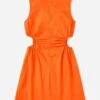 SHEIN EZwear Cut Out Waist Ruched Side Solid Dress -Curated Swimwear 168964593667d42341bdb626aeac6f98e231bf5489 thumbnail 405x552