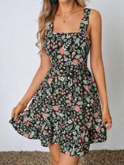 SHEIN WYWH Floral Print Ruffle Hem Cami Dress -Curated Swimwear 16896675254ab88b0cab221bfedd1e8d9f9c03e5f6 thumbnail 405x552