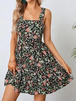 SHEIN WYWH Floral Print Ruffle Hem Cami Dress -Curated Swimwear 1689667530e5b1eb3e6a3e81bf782555dc9527afd8 thumbnail 405x552