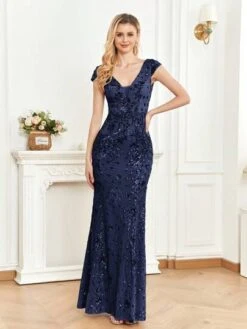 V Neck Sequin Party Dress -Curated Swimwear 1689728868b37312f2f7b2ecc10124642039a86196 thumbnail 405x552