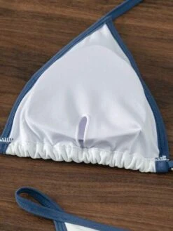 SHEIN DD+ Contrast Binding Triangle Thong Bikini Swimsuit -Curated Swimwear 169008482289efeb130ab4bb307aff928105a3d5c1 thumbnail 405x552