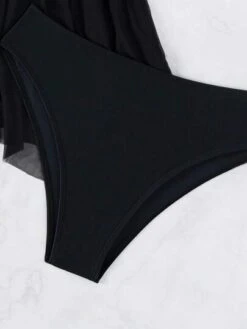 Tropical Print Contrast Mesh Bikini Swimsuit -Curated Swimwear 16901675634b10c26bfd2e01117877506f6049355c thumbnail 405x552