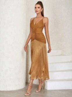 Ruched Front Cami Dress -Curated Swimwear 1690819332ee6fc80e48b3e04c6ae0dcb7db742d23 thumbnail 405x552