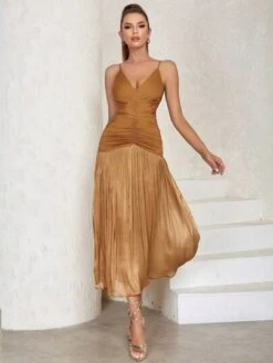 Ruched Front Cami Dress -Curated Swimwear 1690819341e382fe0bd9b42da1badf9e6a45375659 thumbnail 405x552