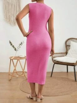 SHEIN Maternity Ribbed Knit Tank Dress