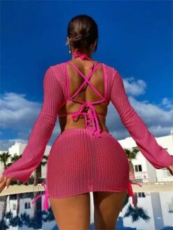 Ring Linked Cut Out Bikini Swimsuit With Cover Up -Curated Swimwear 16914673289e052cb19fa7f537d56b1db59049d475 thumbnail 405x552