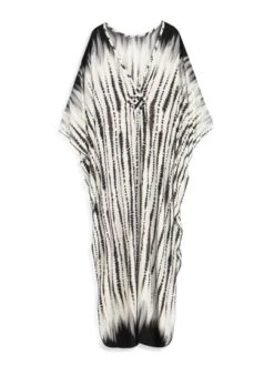 Tie Dye Batwing Sleeve Split Hem Maxi Cover Up -Curated Swimwear 1691484190f90f1b0430e2004175ed87ce4a96c4bb thumbnail 405x552