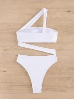 Women's One Piece Swimsuit Sexy Asymmetric Pure Color Mono-bikini -Curated Swimwear 169164008421196a68077ea54a0928c3f28dba1a7e thumbnail 405x552