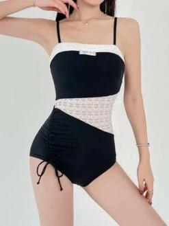 2023 New Popular Women's Swimwear, Lace Spliced Long Sleeve Cover-up, Sunscreen, Slimming, Hot Spring And Ins Style -Curated Swimwear 169197642602fb26ce3ca55ec74ba3c22165734fa1 thumbnail 405x552