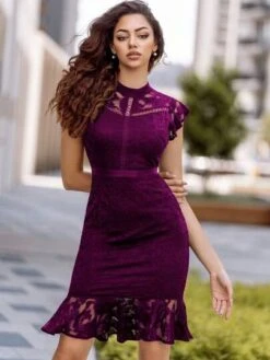 MIUSOL Mock Neck Mermaid Hem Lace Cocktail Fitted Dress -Curated Swimwear 16922628596f7ae2625656ce6ab7b22fa6b6d3af70 thumbnail 405x552