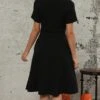Halloween Wednesday Adams Black Dress Cosplay Costumes Black A-line Dress Short Sleeves -Curated Swimwear 1692277258d0fb1e6bdbd1f20e63cc5efe22693d1a thumbnail 405x552